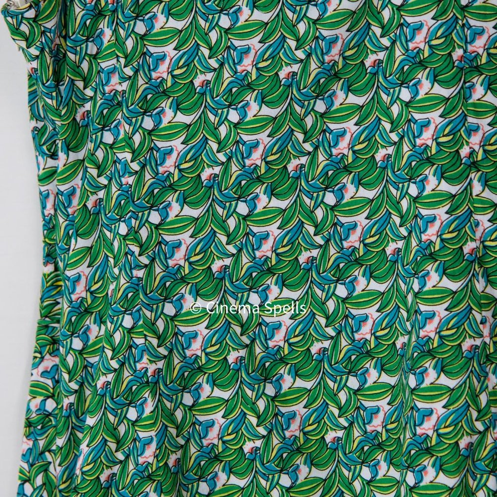 Early 2000s As Seen On Marissa Cooper On The OC DVF Green Spring Dress Size US 2 - Picture 6 of 10